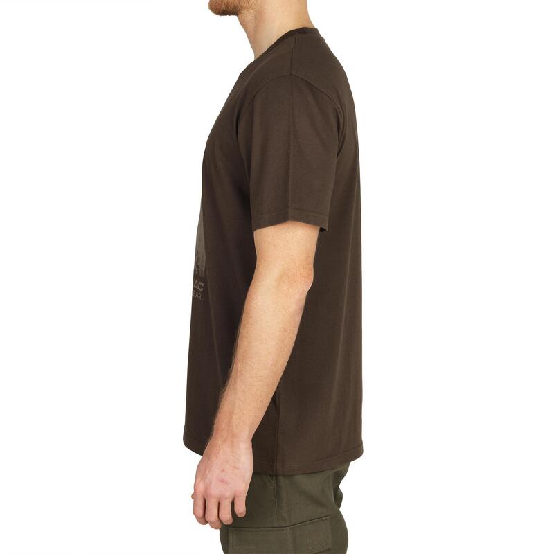 Erkek Avcılık Tişörtü - Kahverengi - SG100