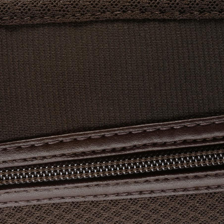 Краги 100 для кінного спорту, для дорослих, з сіточкою - Коричневі