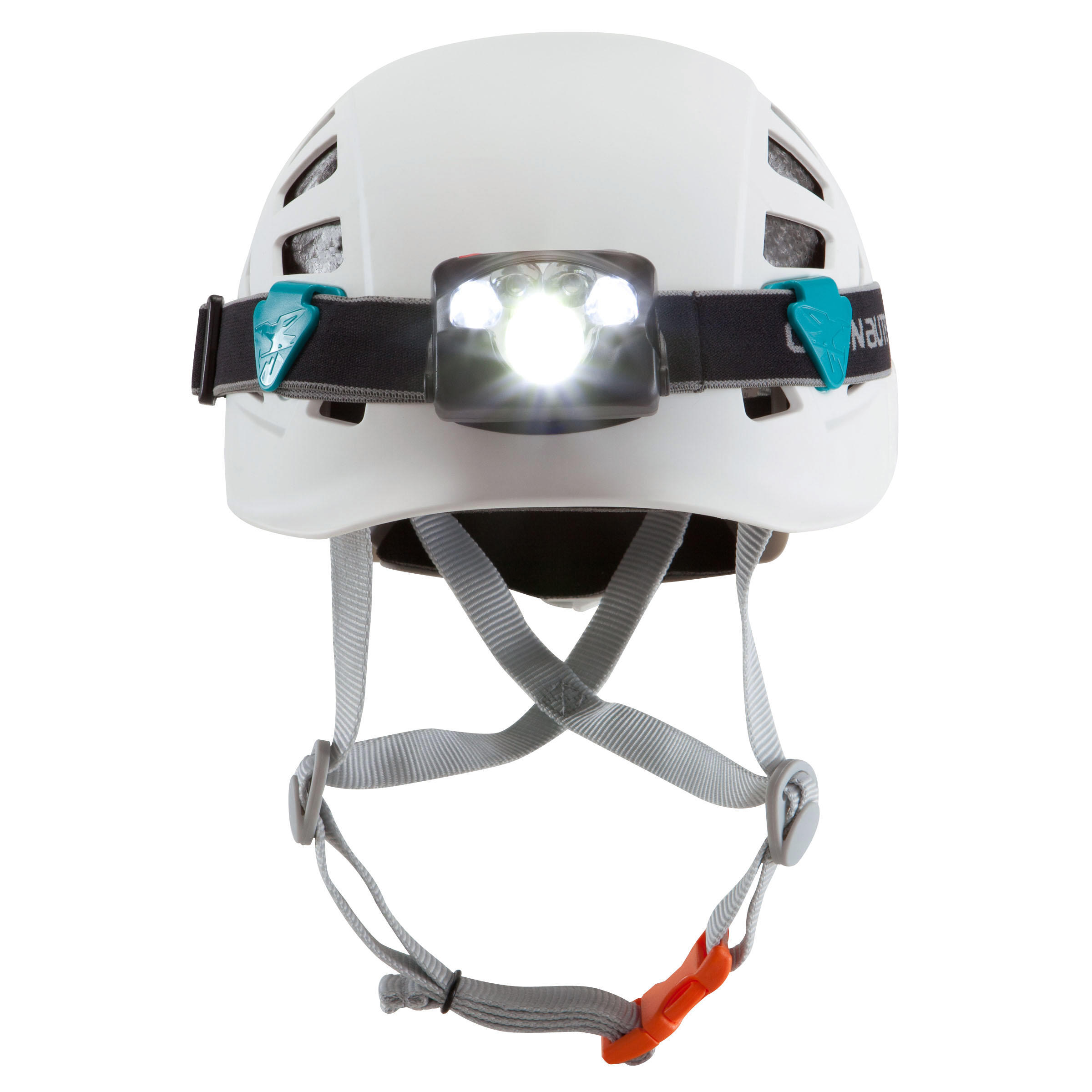 CLIMBING AND MOUNTAINEERING HELMET - ROCK  WHITE 5/8