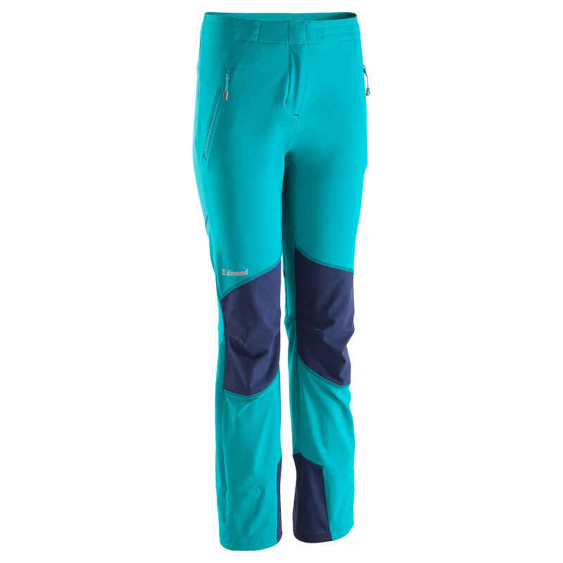 Women's Rock Pants - Turquoise and Cosmos Blue - Decathlon