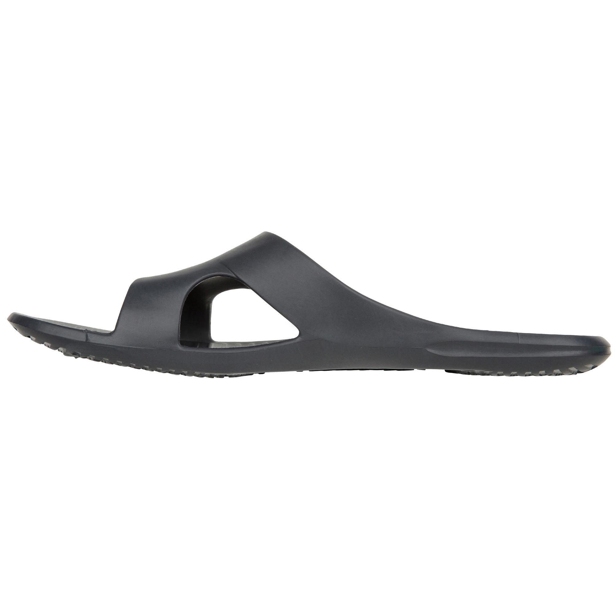 basic black flip flops