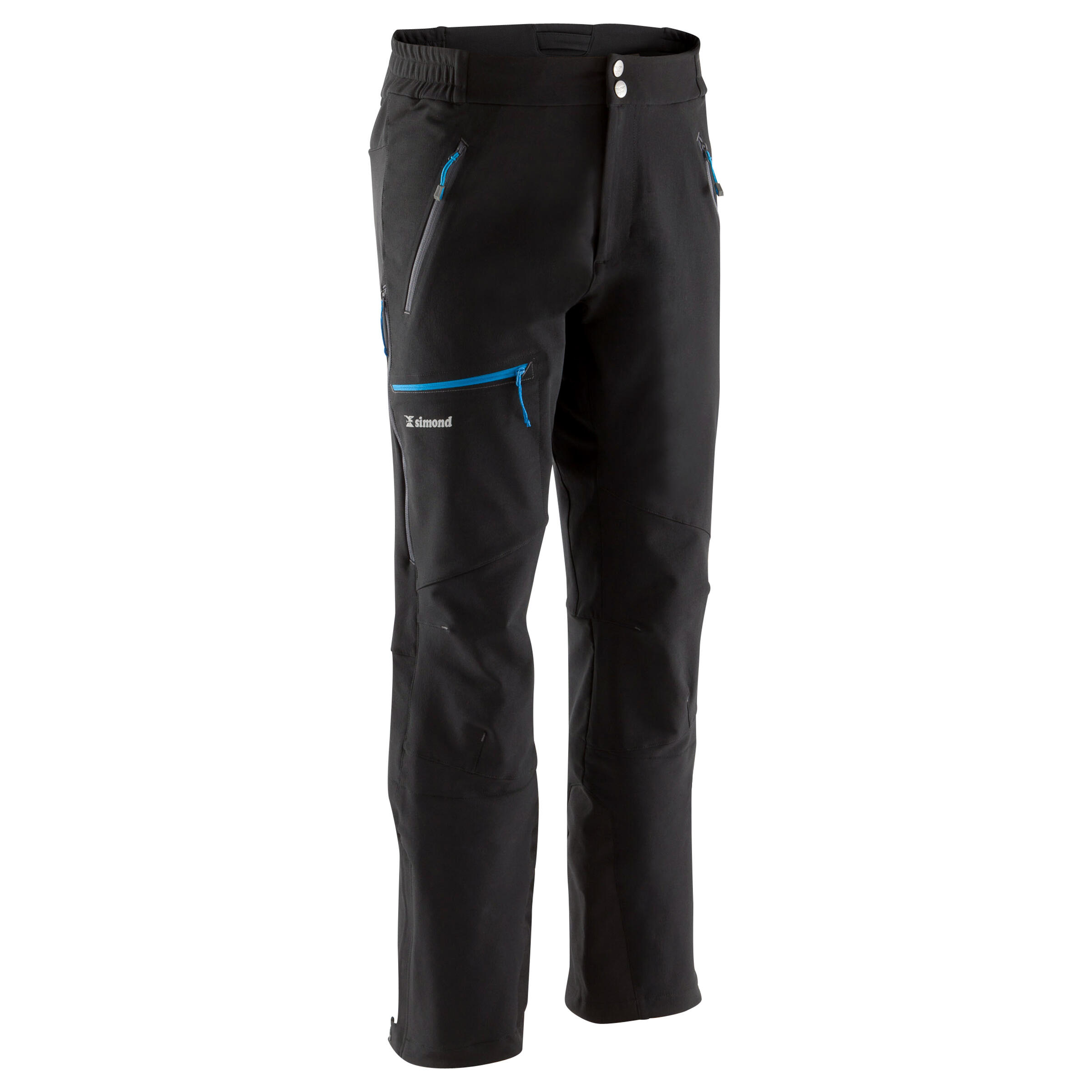 MEN'S MOUNTAINEERING TROUSERS - ALPINISM BLACK 4/24