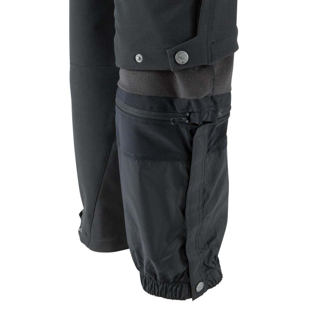 Softshellhose Bergsteigen Alpinism Herren schwarz