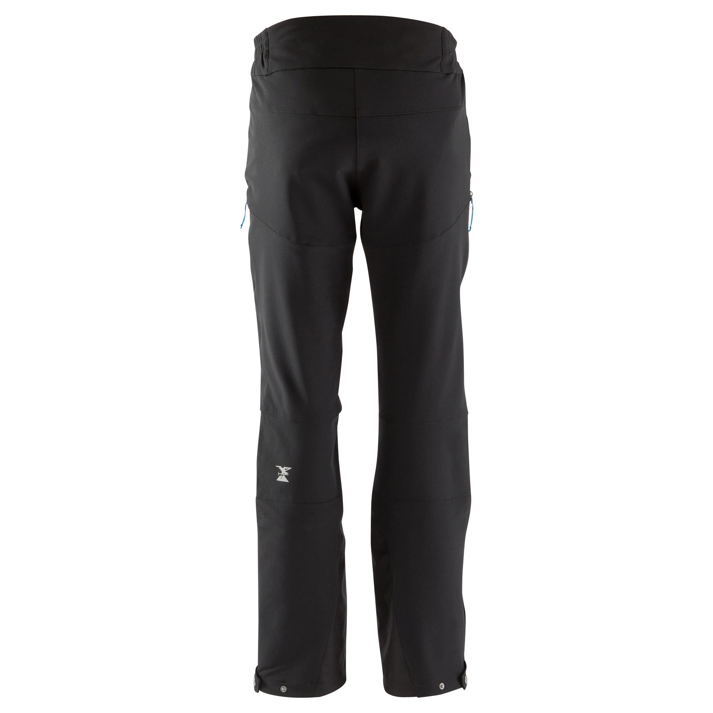Men’s durable windproof mountaineering trousers, black 3/14