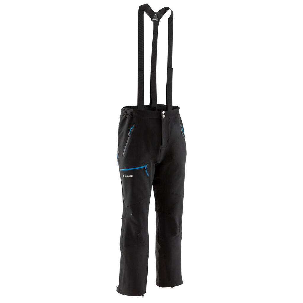 Softshellhose Bergsteigen Alpinism Herren schwarz