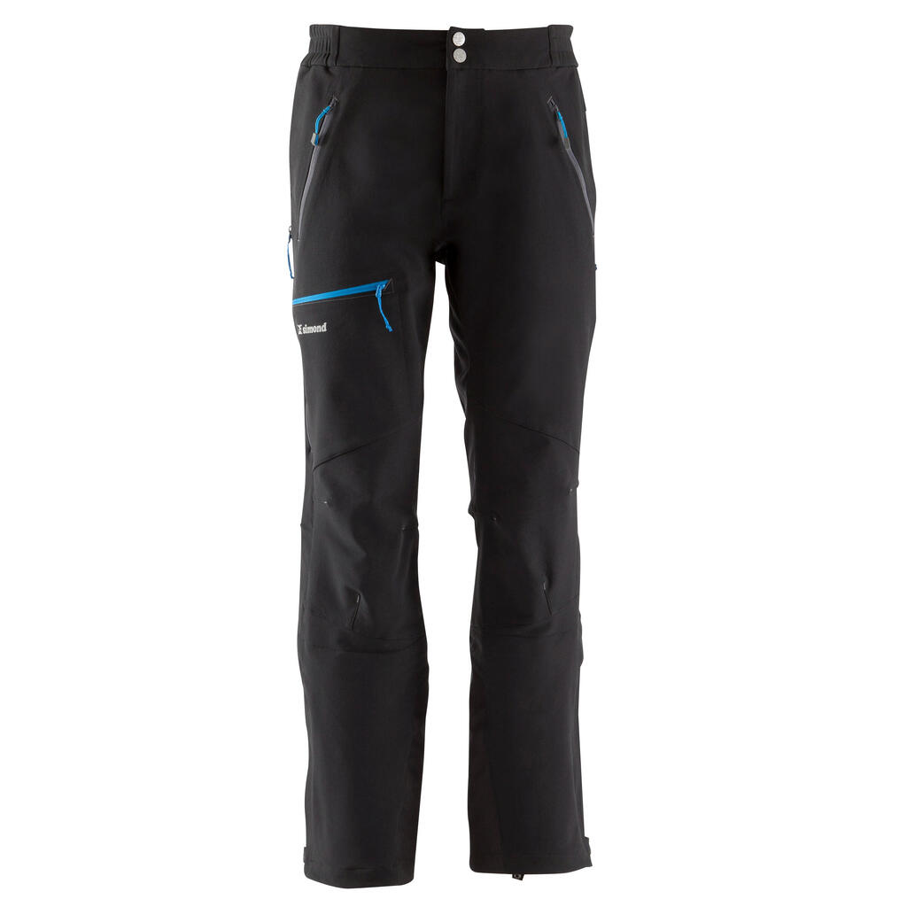 Softshellhose Bergsteigen Alpinism Herren schwarz