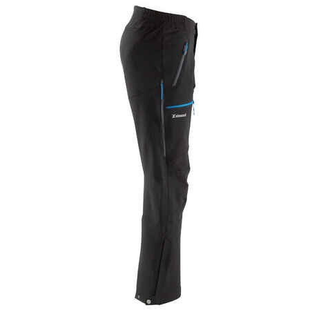 Men’s durable windproof mountaineering trousers, black