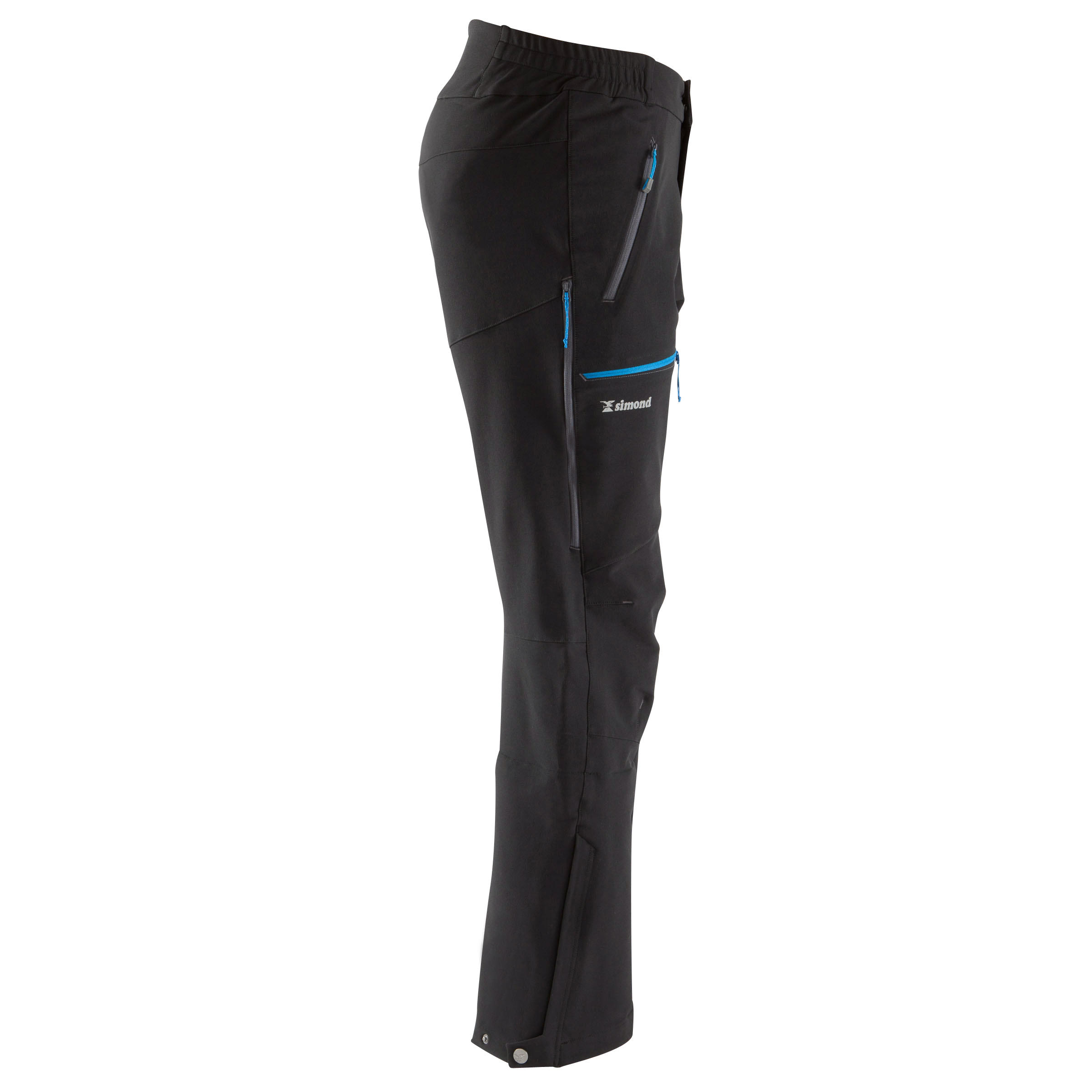 Men’s durable windproof mountaineering trousers, black 4/14