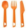 Campismo - Talheres plástico laranja QUECHUA - Geleiras, Iluminação e Higiene de Campismo