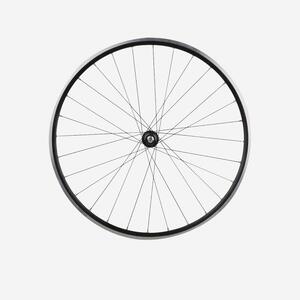 Rueda Bicicleta Carretera 700" Trasera V-Brake Piñón Libre Doble Pared Negra