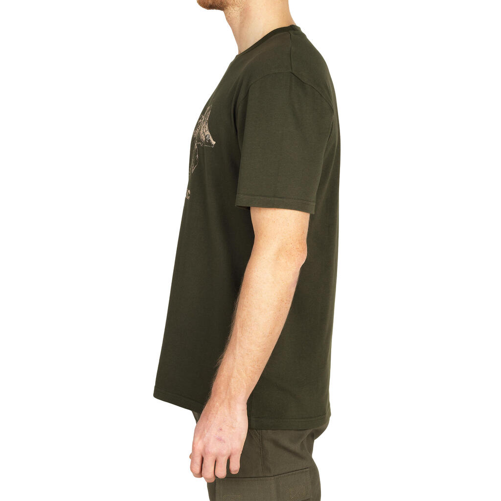 Short-sleeve hunting T-shirt 100  -Partridge