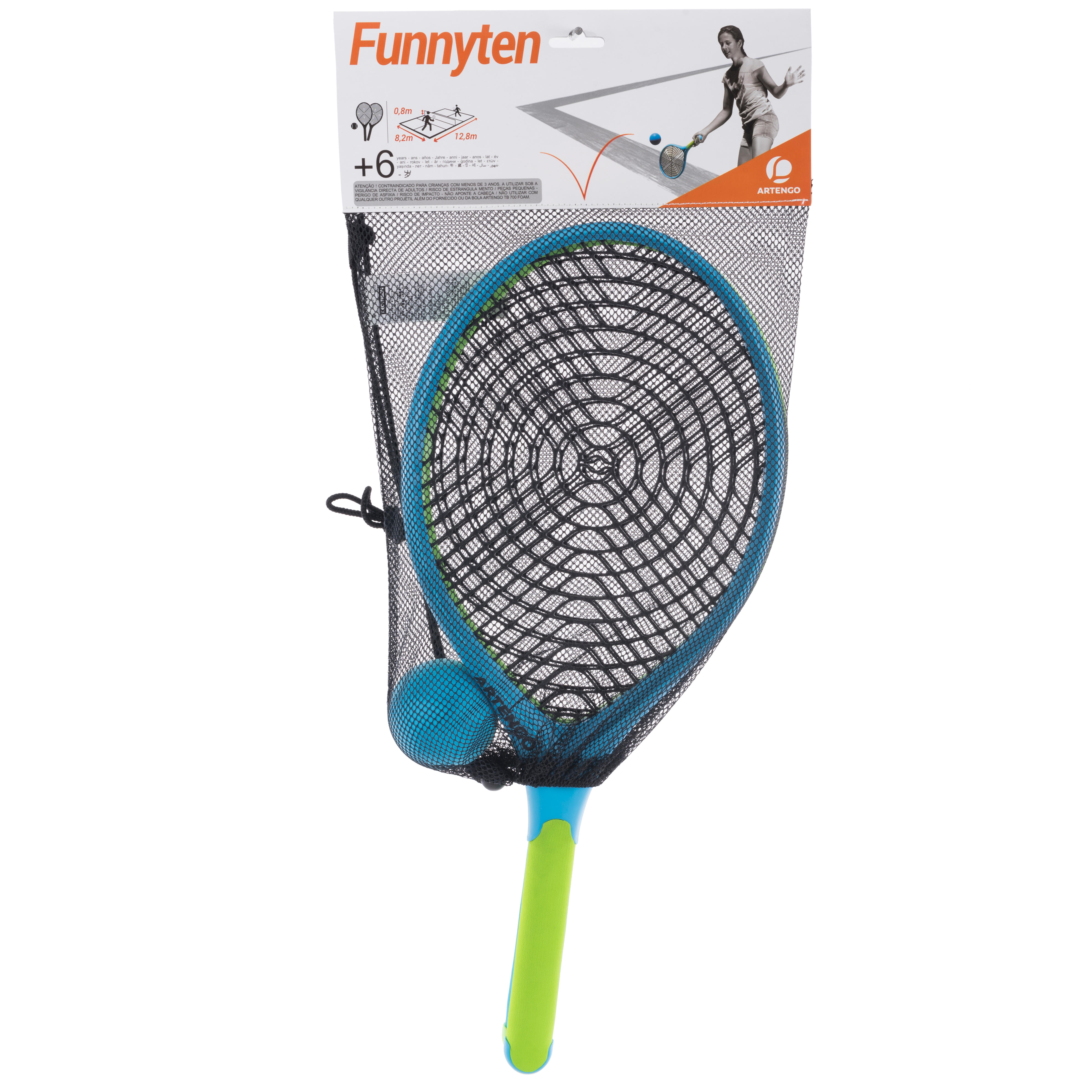 

Set of 2 Rackets and 1 Ball Funyten - Blue/Green By ARTENGO | Decathlon