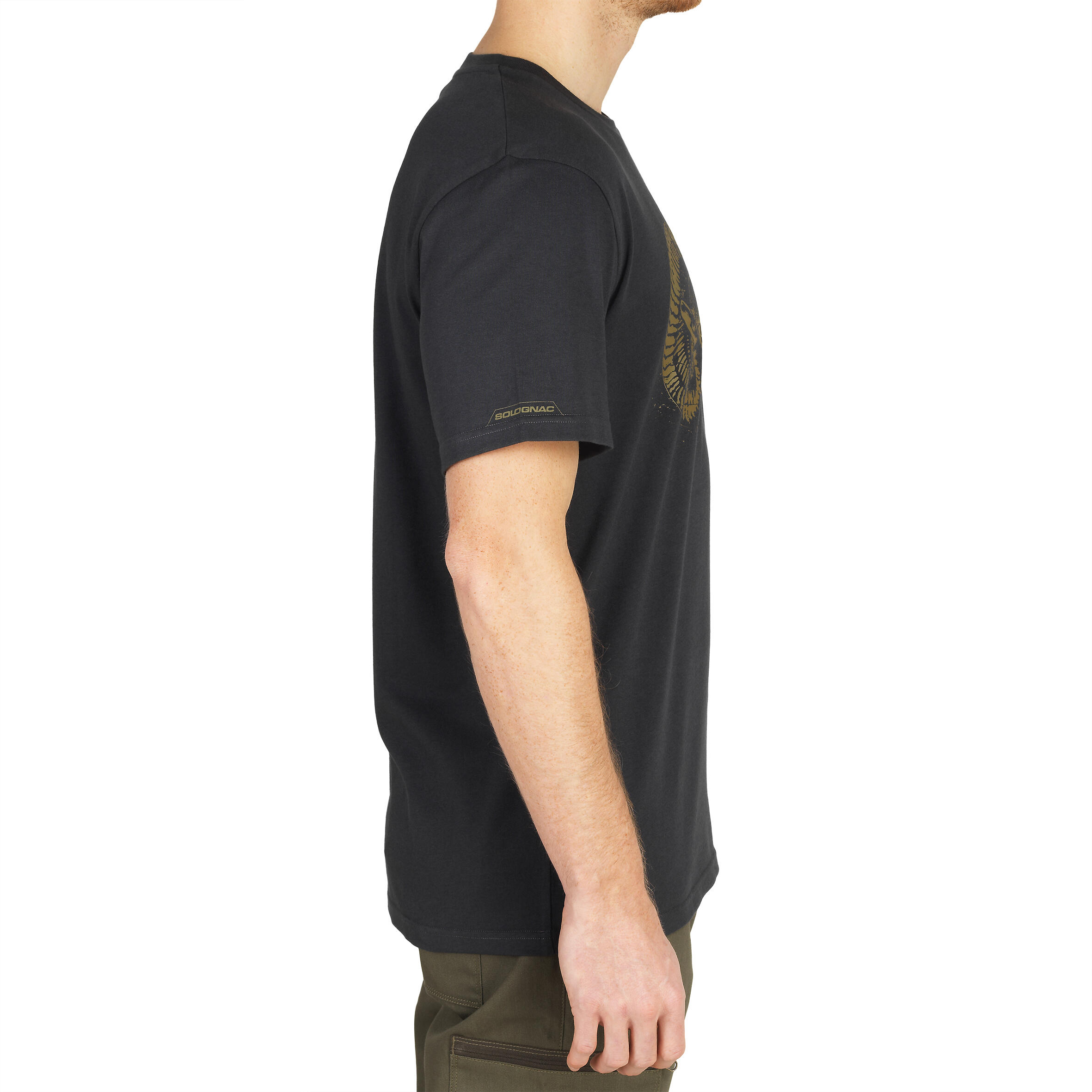 Cotton short-sleeved hunting t-shirt 100