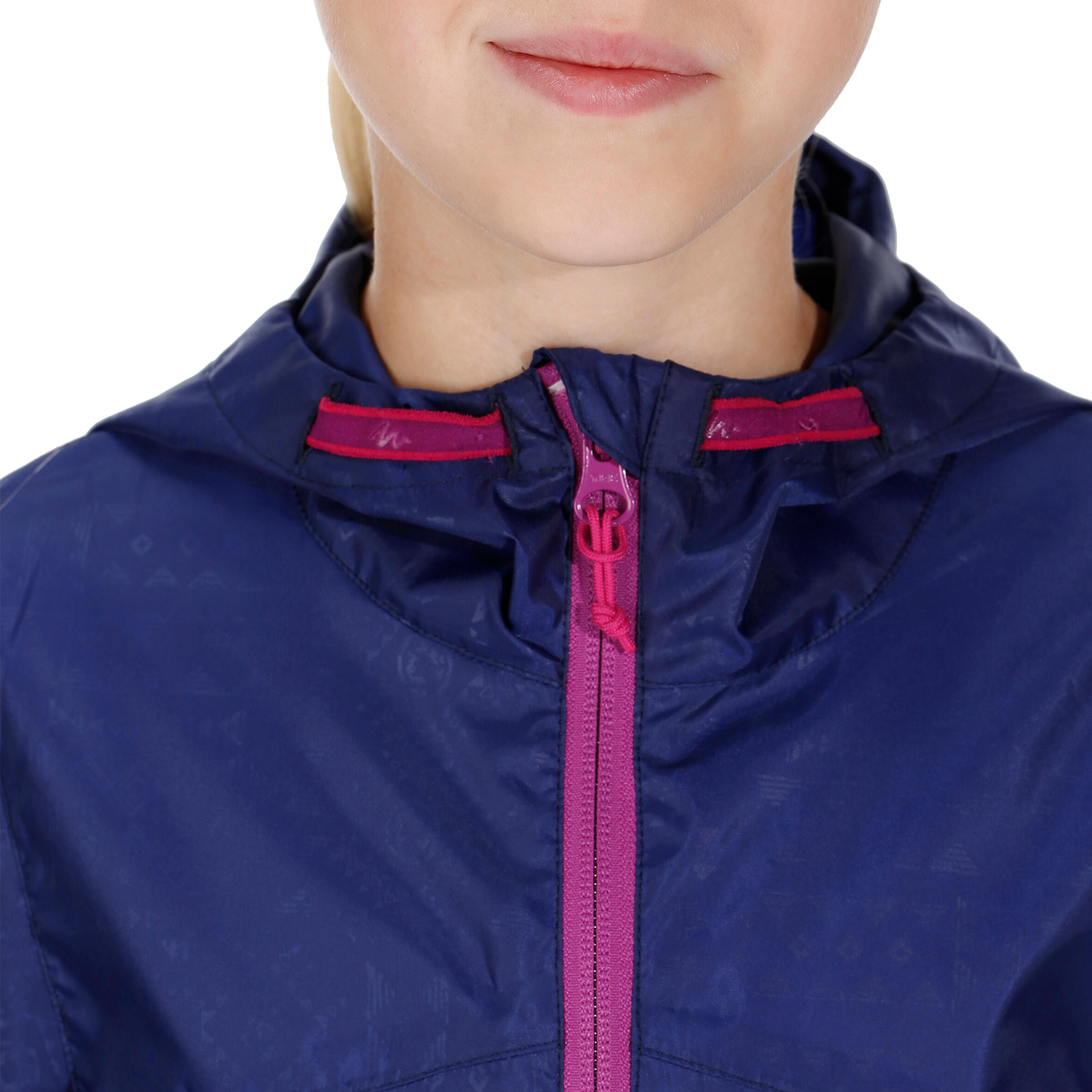Hike 100 Waterproof Hiking Girl's Jacket - Navy Blue 9/14