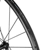 Rueda Bicicleta Carretera 700" Delantera V-Brake Doble Pared Negro