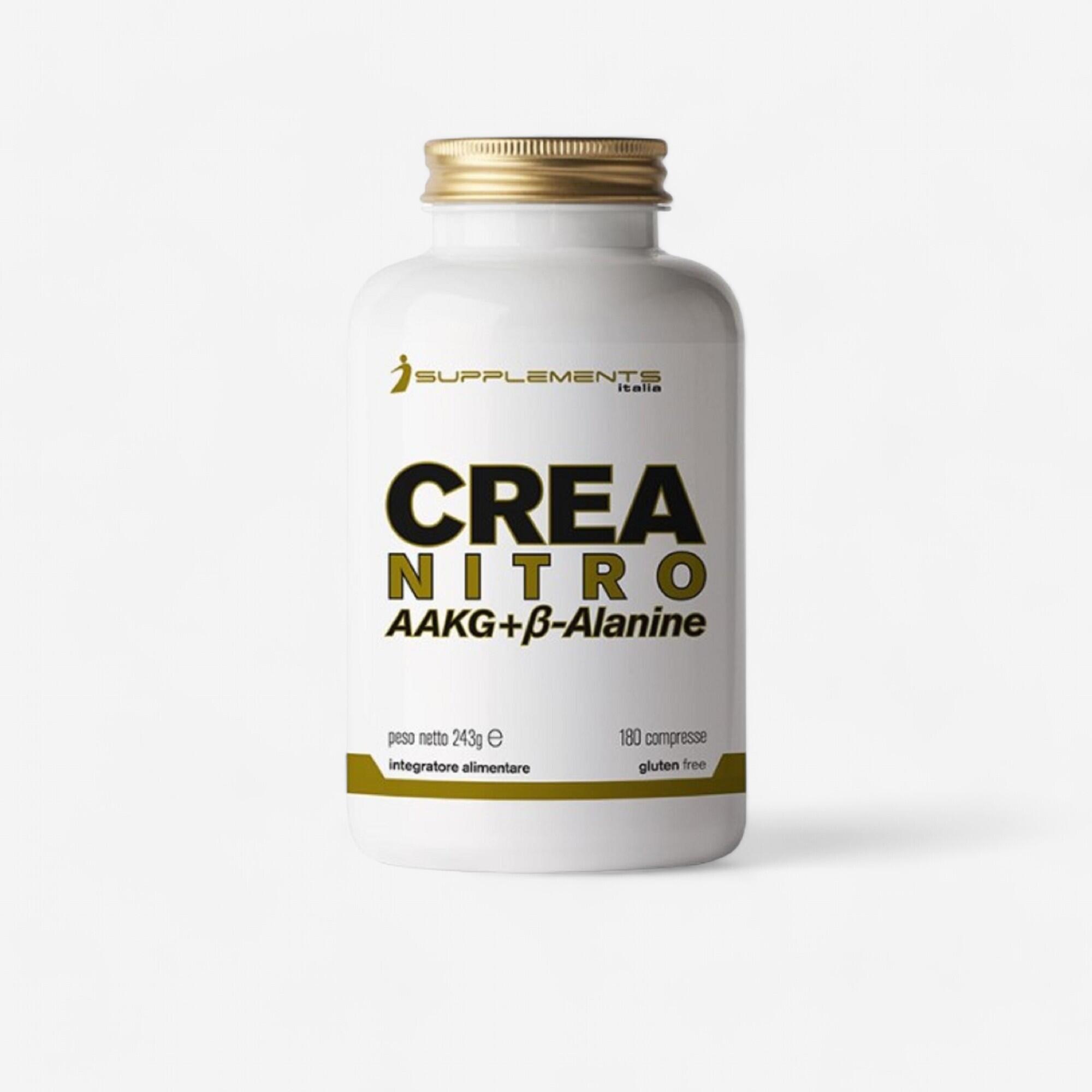ISUPPLEMENTS Creatina Isupplements Argininia Beta Alanina iCrea NitroAAKG Gluten Free 180cpr