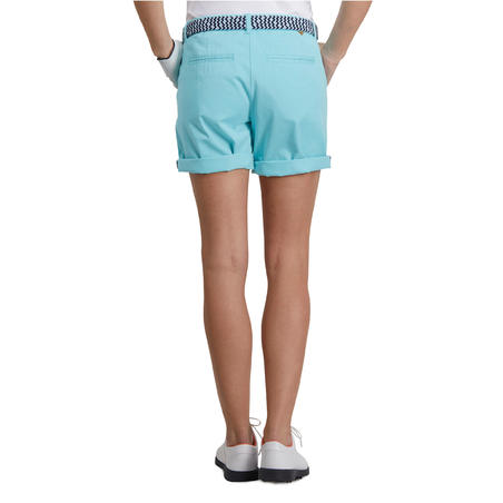 Women's Golf Bermuda Shorts 500 - Blue Lagoon