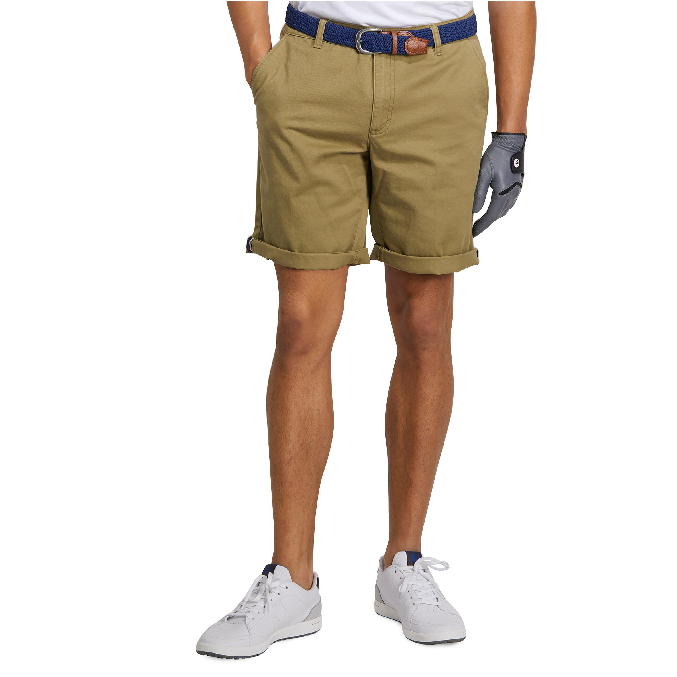Men Golf Bermuda Shorts 500 Khaki