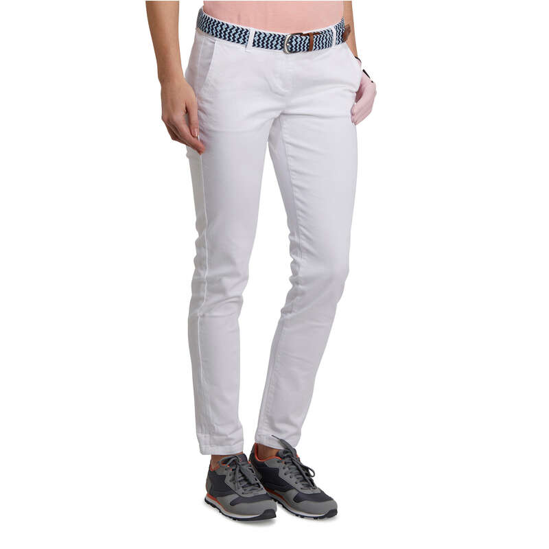 INESIS Women's Golf Trousers 500 White Decathlon