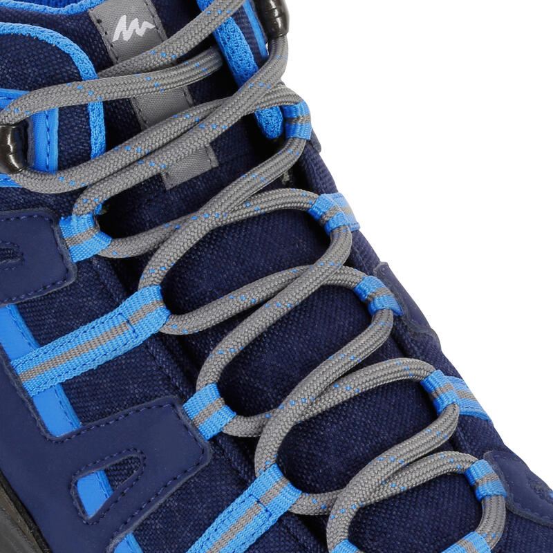 Waterdichte wandelschoenen voor kinderen NH500 mid blauw