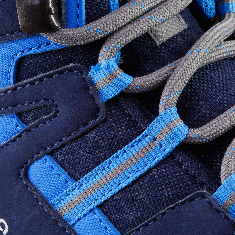 Waterdichte wandelschoenen voor kinderen NH500 mid blauw