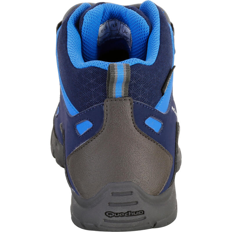 Chaussures de randonnée enfant NH500 Mid imperméables JR bleu