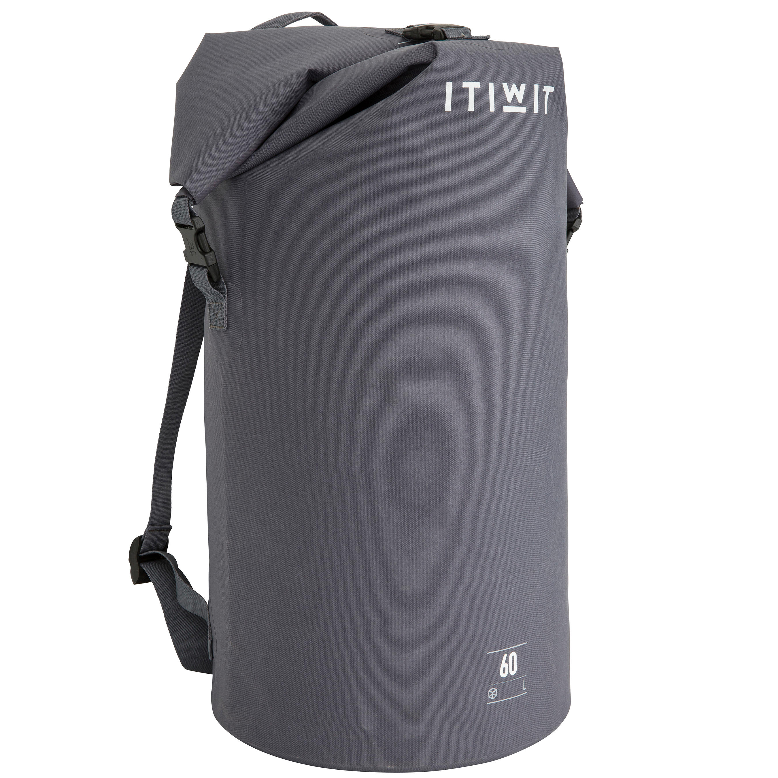 ITIWIT Vodotesný vak IPX6 60 l sivý