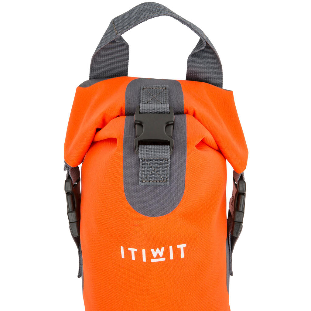 Wasserfeste Tasche 5 l orange ohne Umhängegurt