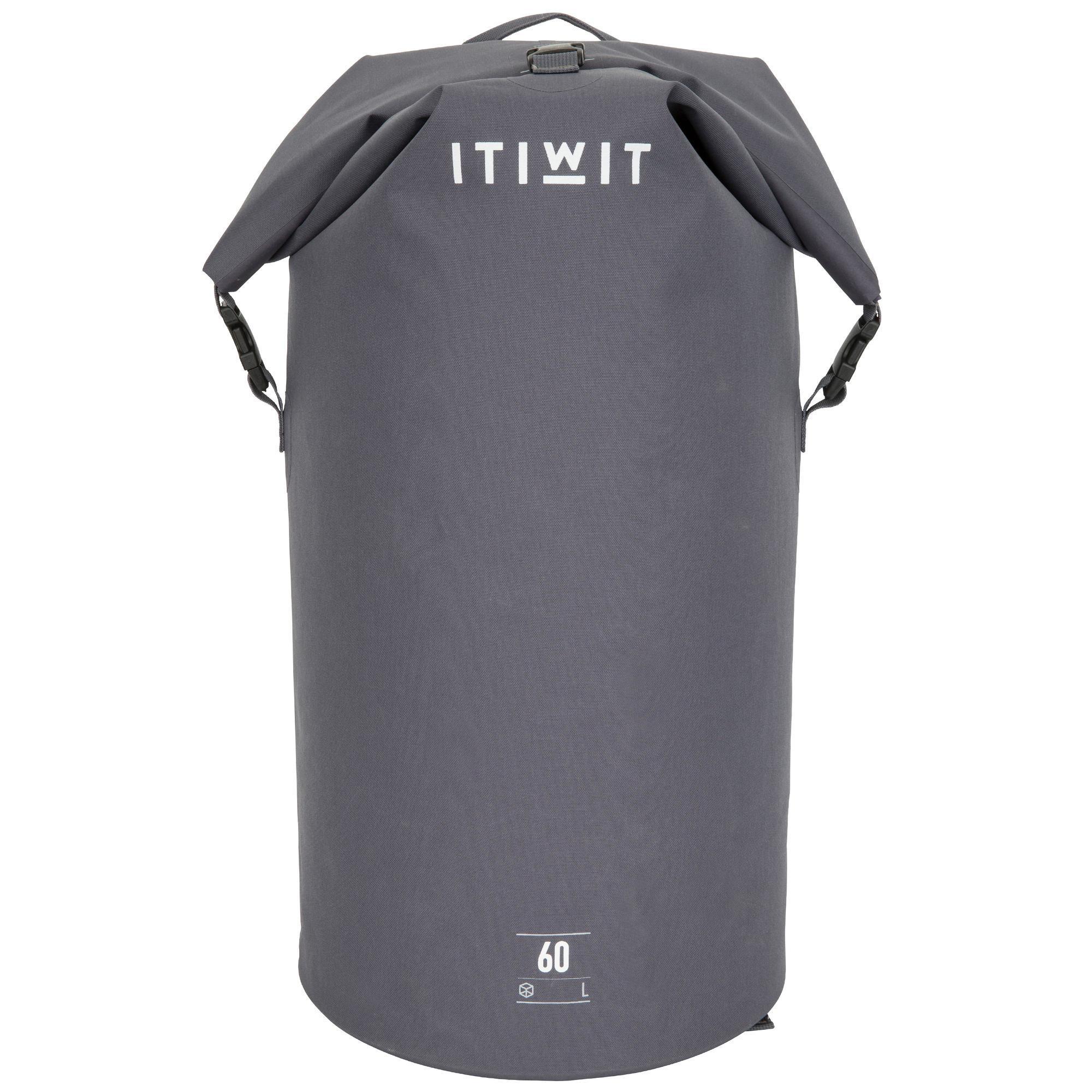 Waterdichte rugzak drybag 60 l zwart Itiwit ITIWIT Decathlon