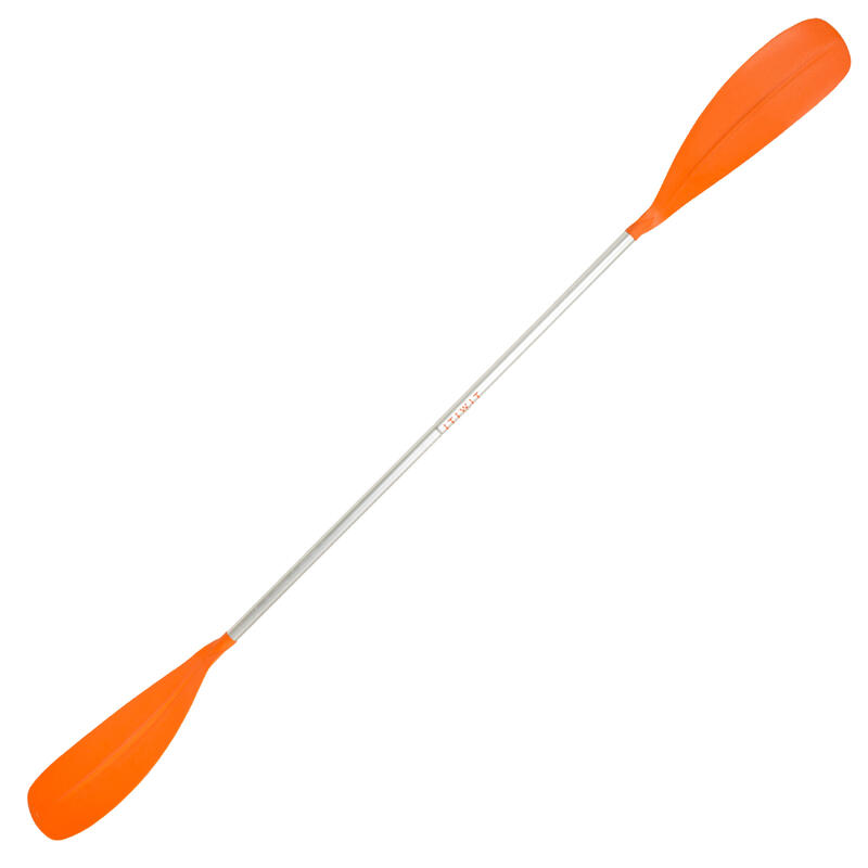 4件可拆式皮艇划槳100－橘色
