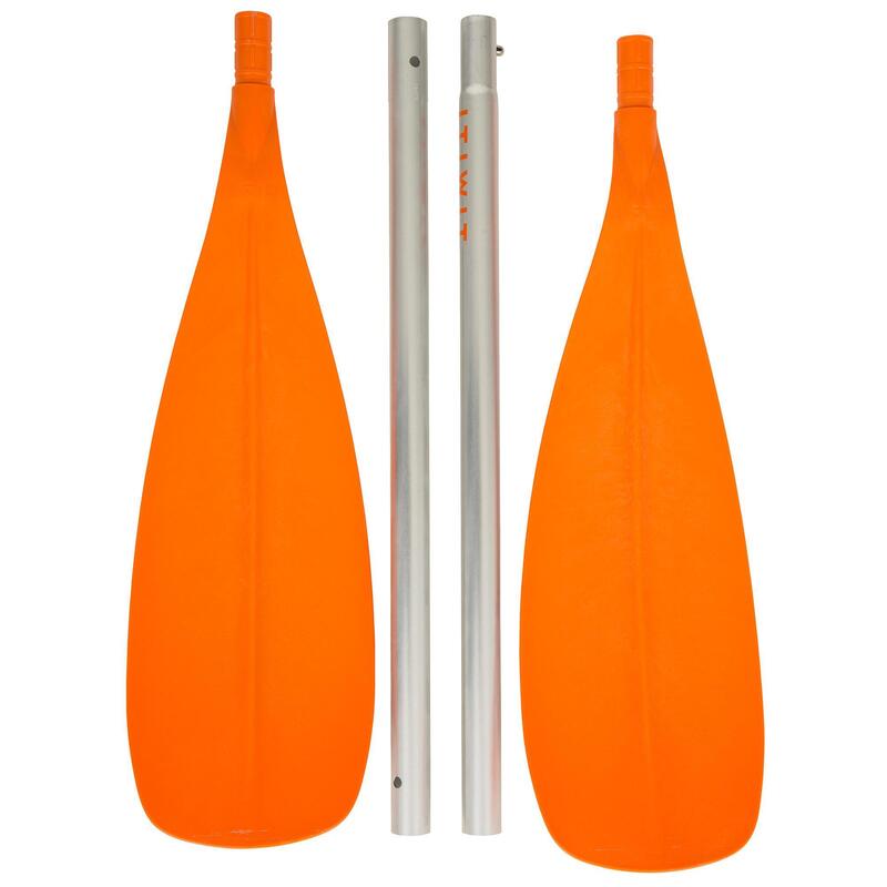 100 FOUR-PIECE SPLIT KAYAK PADDLE ORANGE