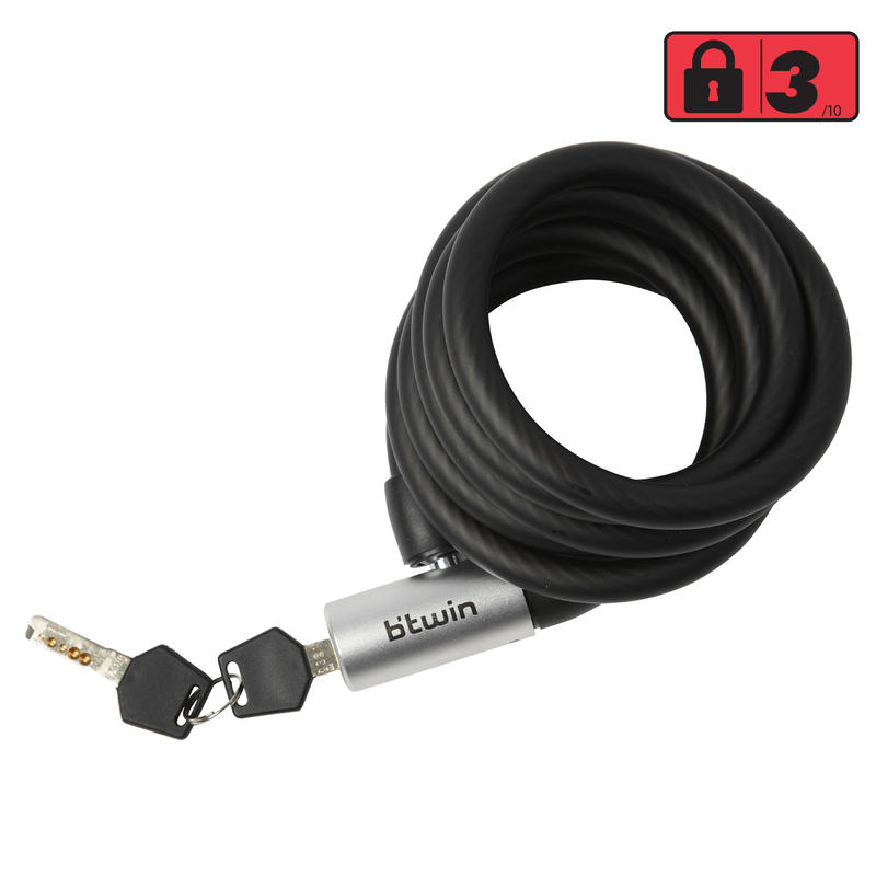CANDADO ANTIRROBO BICICLETA 300 ESPIRAL LLAVE CANDADO ANTIRROBO BICICLETA 300 ESPIRAL LLAVE