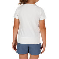 T-Shirt de randonnée enfant Hike 500 hibou blanc