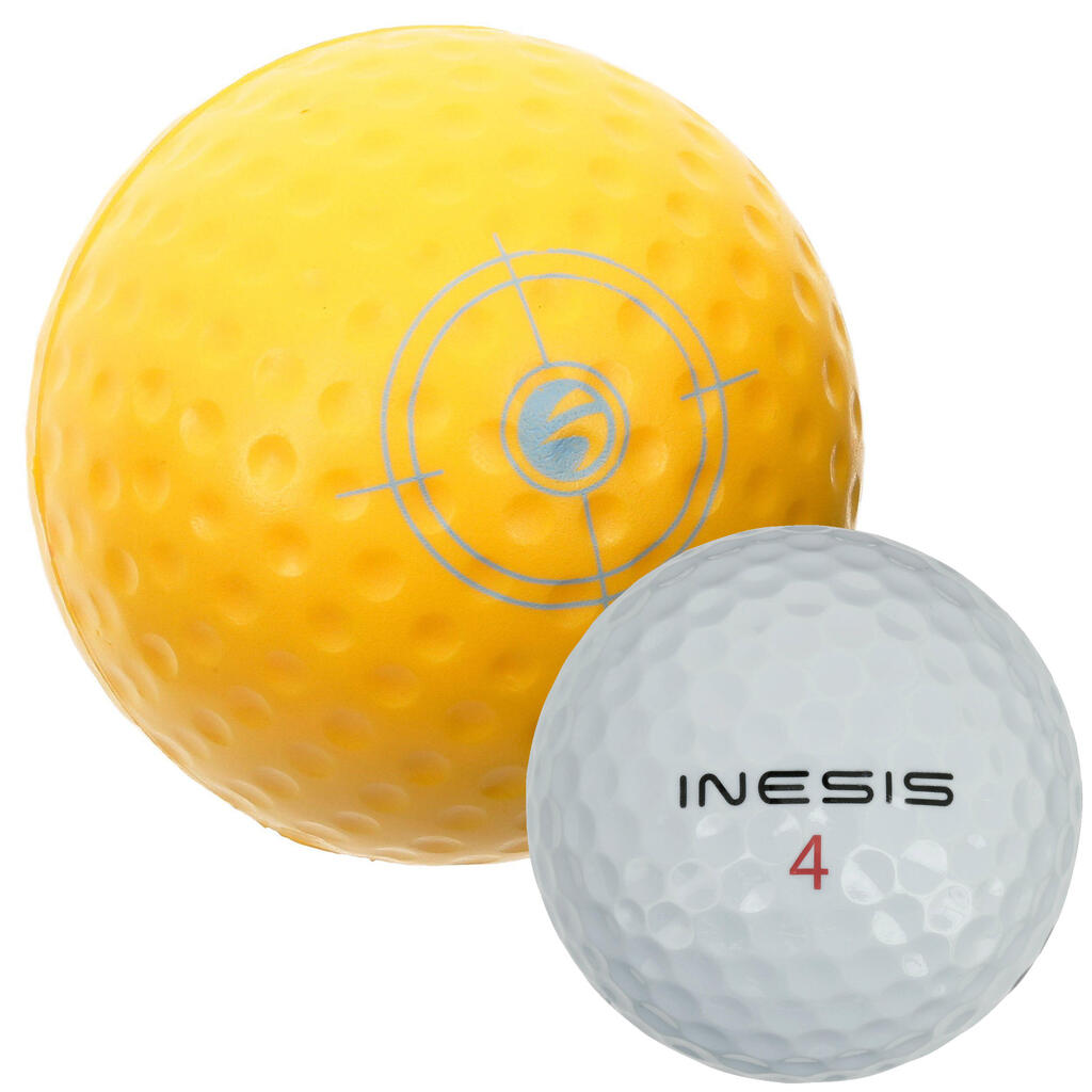 Kids' golf foam ball x1 - INESIS coral pink