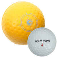 KIDS' GOLF FOAM BALL X1 - INESIS YELLOW