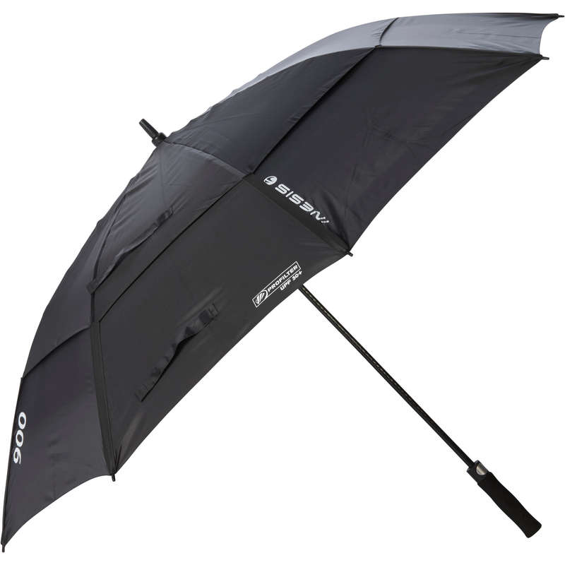 INESIS 900 Golf UV Umbrella Black Decathlon