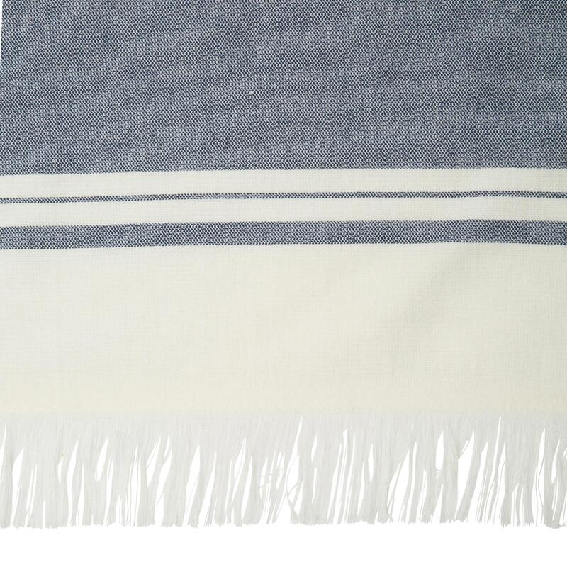 Fouta Double Towel 170 x 150 cm - Avorio Navy Blue