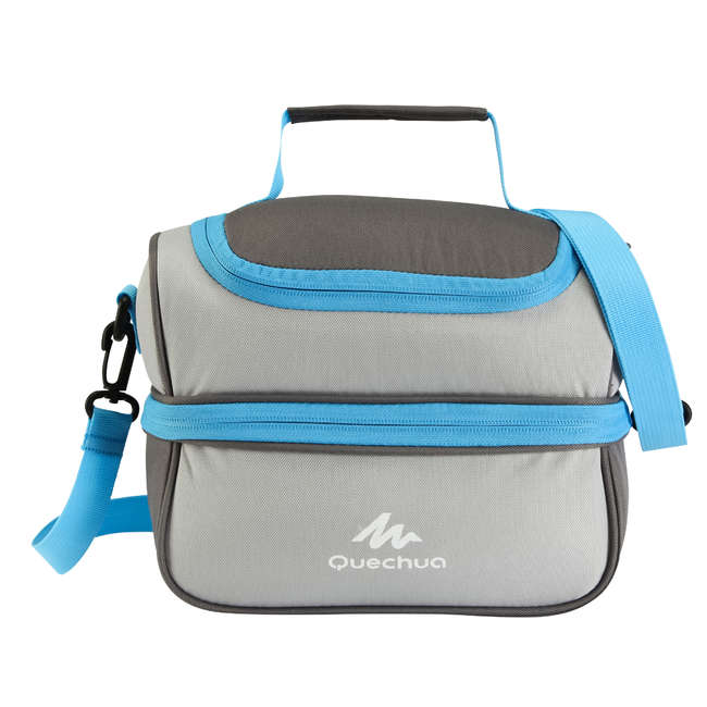 Хладилна чанта с кутии за храна Lunch Box, сива QUECHUA Decathlon