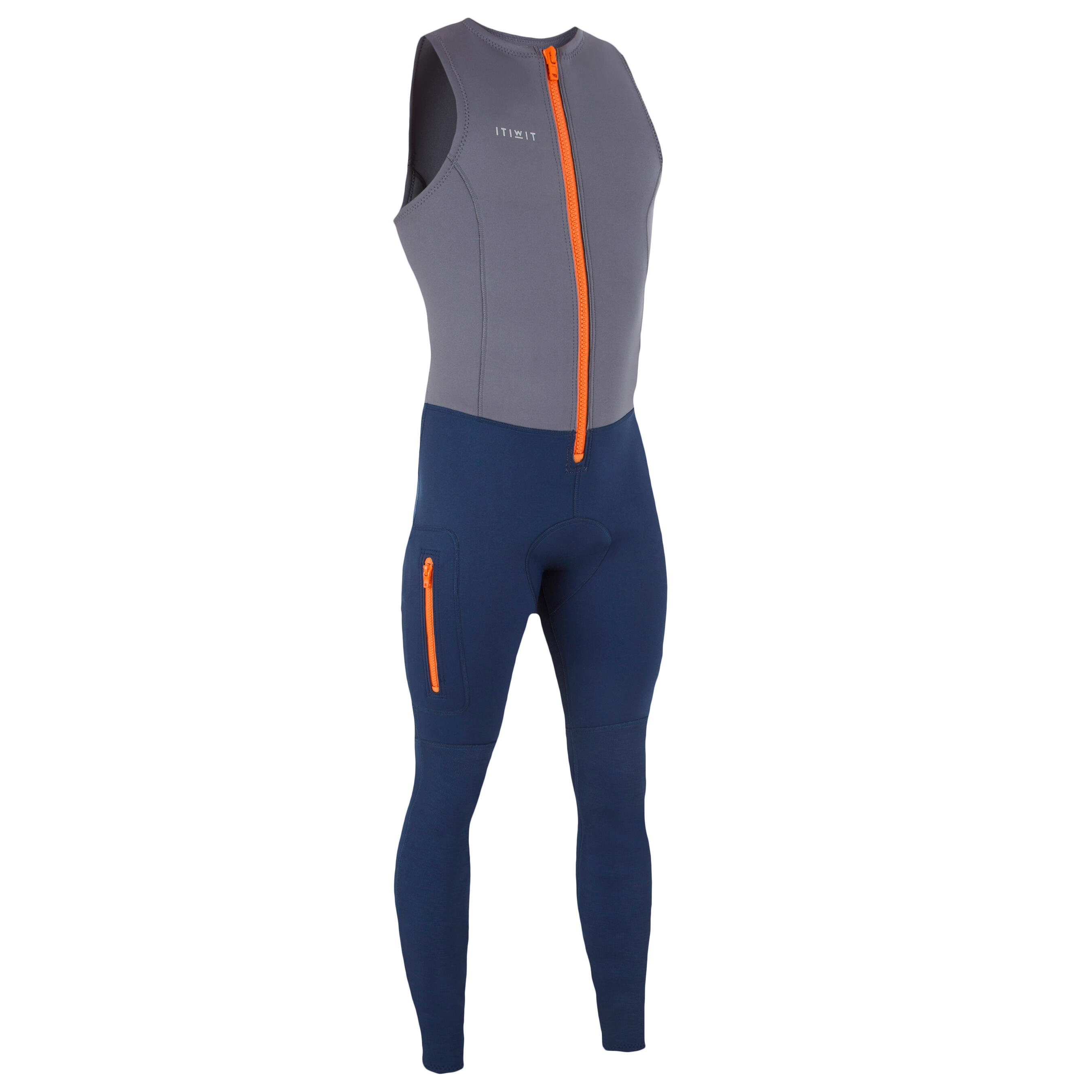 Vêtements \u0026 Chaussures Kayak COMBINAISON DEBARDEUR KAYAK STAND UP PADDLE  500 NEOPRENE 2MM HOMME GRIS BLEU ITIWIT | Decathlon