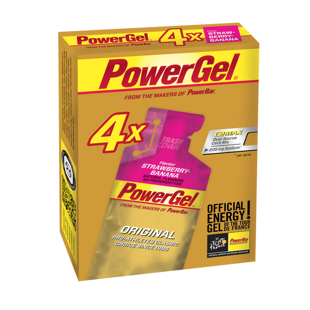 Ενεργειακά τζελ Power Gel 4x41g - φράουλα-μπανάνα