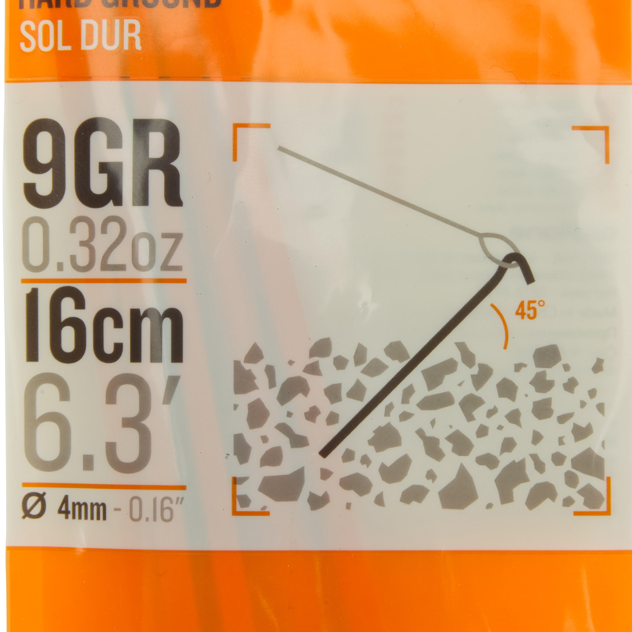 Ultra-light posts for trekking tents (x5) 6/8