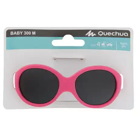 Baby Hiking Sunglasses (6-24 Months) MH B 500 Category 4 - Pink
