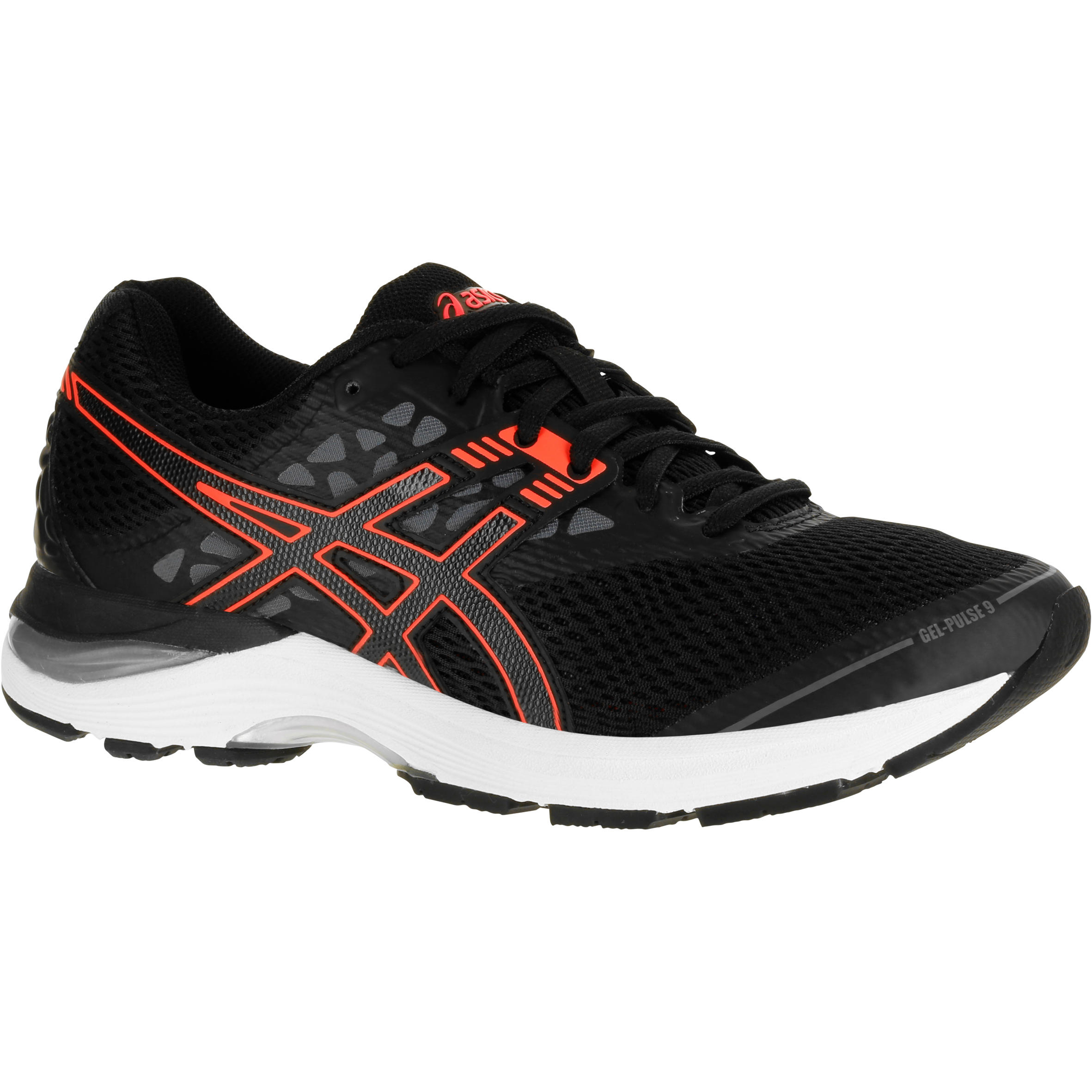 Laufschuhe Gel Pulse 9 Damen schwarz ASICS DECATHLON