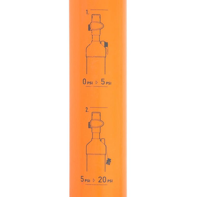 Stand up paddle pumpa, magasnyomású, 20 PSI, kétutas 