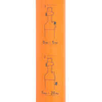 STAND-UP PADDLE DOUBLE-ACTION HIGH-PRESSURE HAND PUMP 20 PSI - ORANGE