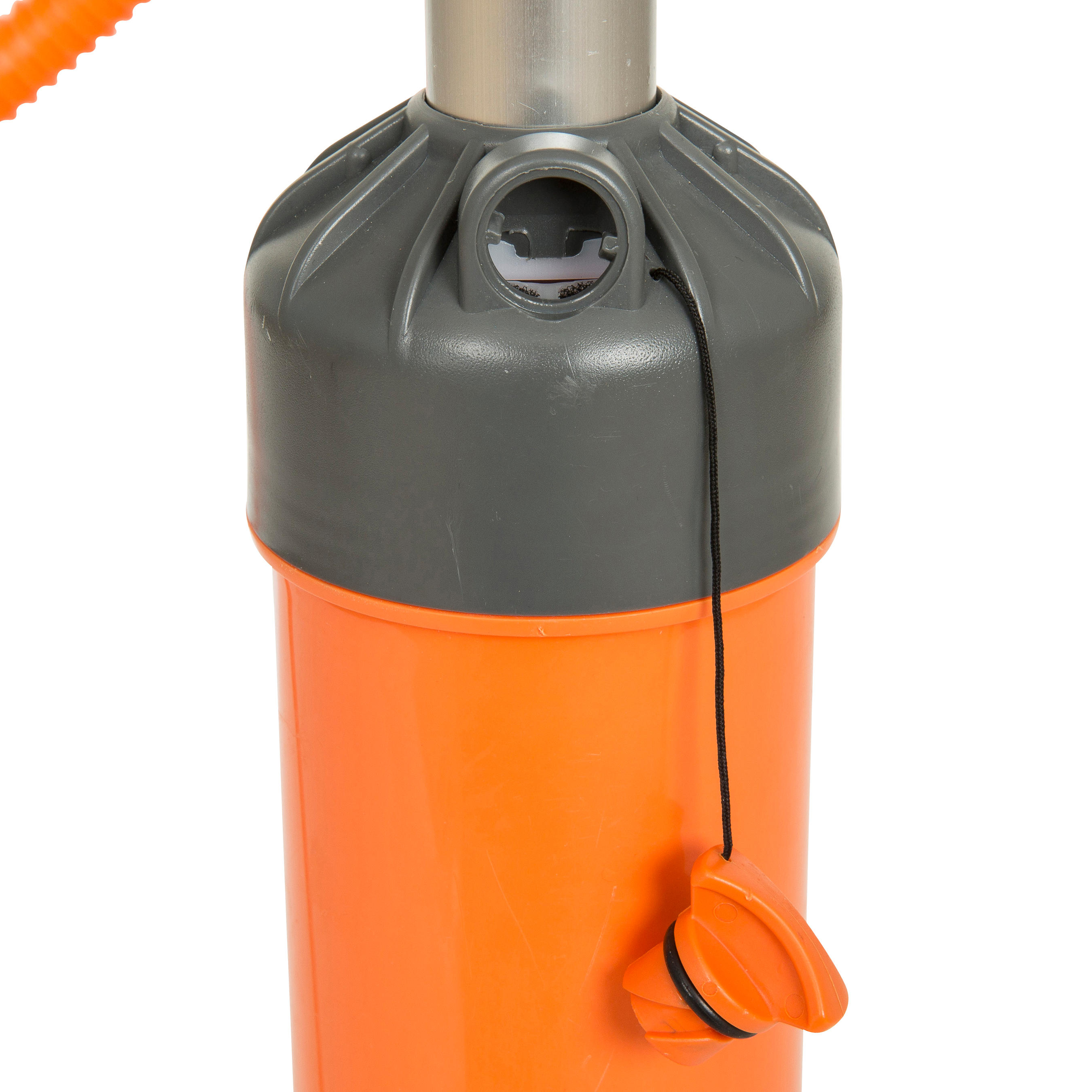 STAND-UP PADDLE DOUBLE-ACTION HIGH-PRESSURE HAND PUMP 20 PSI - ORANGE 7/9