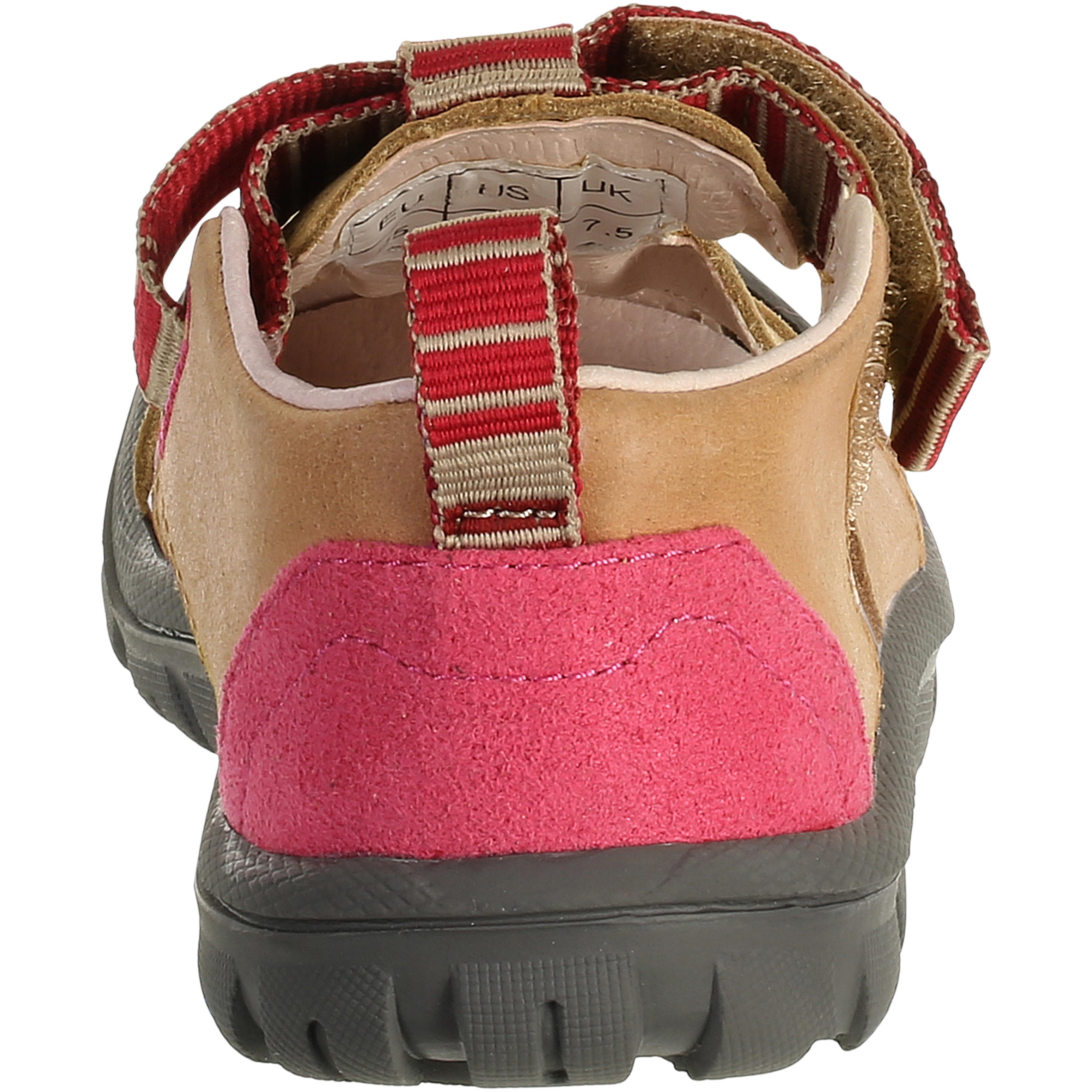 Arpenaz 200 Baby's Hiking Leather Sandals Pink 5/9