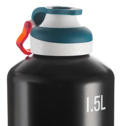 QUECHUA Drinkfles voor wandelen aluminium sneldop zwart 1,5 liter | Decathlon