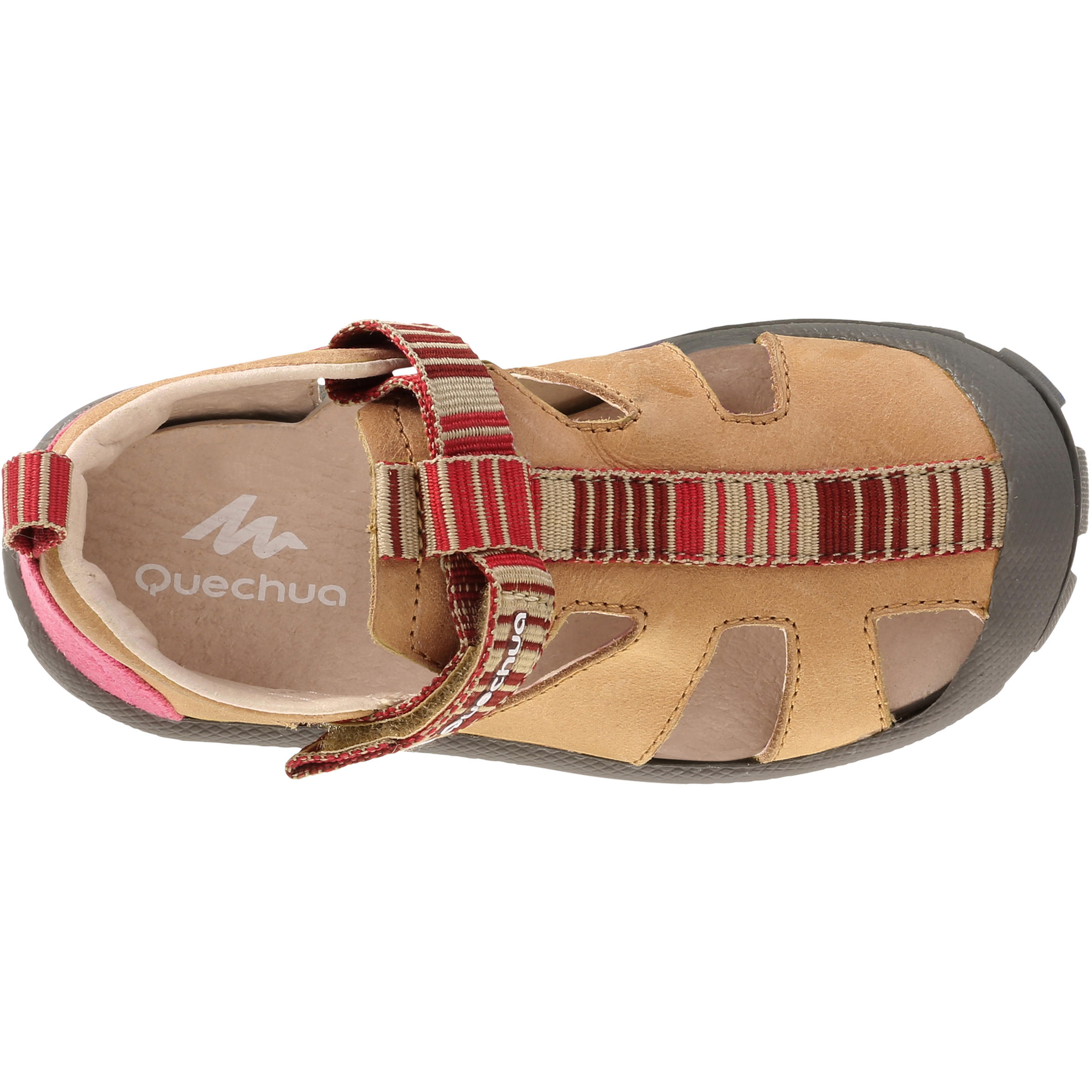 Arpenaz 200 Baby's Hiking Leather Sandals Pink 3/9