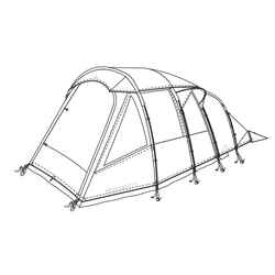 Double Roof for Arpenaz Family 6.3 XL Tent